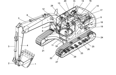 pièces de rechange d'origine pour engins de travaux publics et engins de terrassement